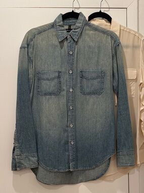 J Brand Denim Button-Up Shirt Agolde Frame Joe’s GRLFRND Rails James Perse